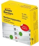 Avery Zweckform Markierungspunkte 19mm im 250er-Spender gr&uuml;n