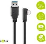 goobay USB-Kabel Adapterkabel USB C/USB 3.0 A 0.5 m schwarz
