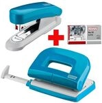 Novus Locher-Tacker-B&uuml;roset &raquo;Evolution Twin Set fresh&laquo; t&uuml;rkis