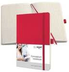 Sigel Notizbuch &raquo;Conceptum&laquo; A5 kariert - 194 Seiten rot