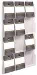 helit Wand-Prospekthalter &raquo;the clearly&laquo; 12 x A4 transparent, 76.6x126x5.1 cm