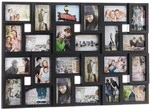 relaxdays Bilderrahmen Collagen 24 Bilder schwarz schwarz