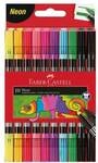 Faber-Castell (Schule) Kartonetui (10 St&uuml;ck) Doppelfasermaler &raquo;Neon&laquo;