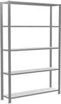 SCHULTE Lagertechnik Fachbodenregal 130x200 cm &raquo;MULTIplus150&laquo; 30 cm Tiefe 5 B&ouml;den