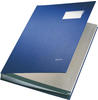 Unterschriftenmappe »5700« 20 Fächer blau, Leitz, 24x34 cm