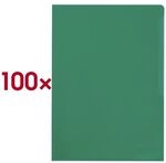 Durable 100er-Pack Sichth&uuml;llen A4 farbig genarbt &raquo;2337&laquo; gr&uuml;n