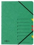Pagna Ordnungsmappe &raquo;Premium&laquo; 7 F&auml;cher 1-7 gr&uuml;n, 24x32x0.4 cm