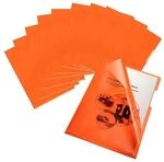 bene 100er-Pack Sichth&uuml;llen - A4 - glasklar - farbig orange