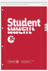 Brunnen 106791201, 5er-Pack Notizblöcke "Student " A4 kariert rot, Brunnen