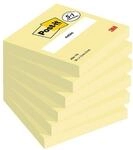 Post-it Notes Haftnotizblock &raquo;Notes 654&laquo; 76 x 76 mm, 5 St&uuml;ck + 1 gratis gelb