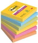 Post-it Super Sticky Haftnotizblock 76 x 76 mm &raquo;Carnival Collection&laquo;, 6 St&uuml;ck gelb