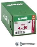 SPAX Universalschrauben T20 Halbrundkopf WIROX 4,5 x 16 mm 1000 St&uuml;ck