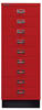Schubladenschrank »MultiDrawer« A3, einbahnig, 9 Schübe rot, Bisley, 34.9x94x43.2