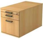 HAMMERBACHER Rollcontainer &raquo;R-Line&laquo; extratief mit H&auml;ngeregistratur braun,