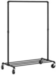 Songmics Rollgarderobe schwarz 100/49/163 cm, 100x163x49 cm