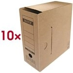 Leitz Archivschachtel &raquo;6086&laquo; - 10 St&uuml;ck braun, 12x27x32.5 cm