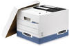 10er-Pack Archivboxen 33,5 x 40,4 x 29,2 cm weiß, Bankers Box System, 33.5x29.2x29.2