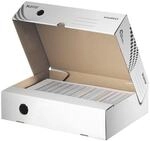 Leitz Archiv-Klappschachtel 80 mm &raquo;easyboxx 6134&laquo; - 25 St&uuml;ck wei&szlig;, 8x25x35 cm