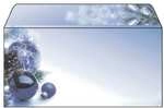 Sigel Weihnachts-Umschlag &raquo;Blue Harmony&laquo; - 50 St&uuml;ck, 22x11 cm