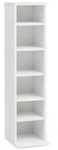 Wohnling B&uuml;cherregal / CD-Regal wei&szlig; 21/25/90 cm wei&szlig;, 21x90x25 cm