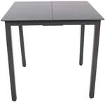 VCM Gartentisch 80 cm grau, 80x73x80 cm