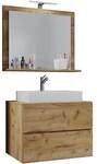 VCM Morgenthaler 3-tlg. Badm&ouml;bel-Set &raquo;Lendas M&laquo; 60 cm braun
