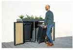 Westmann M&uuml;lltonnenbox &raquo;Planta&laquo; 2x 240 L