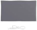 relaxdays Sonnensegel rechteckig 4 x 6 m grau grau