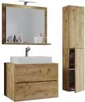VCM Morgenthaler 4-tlg. Badm&ouml;bel-Set &raquo;Lendas L&laquo; 80 cm braun