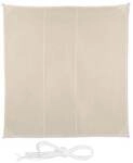 relaxdays Sonnensegel quadratisch 4 x 4 m beige