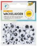 folia 100 selbstklebende Wackelaugen - 6 verschiedene Gr&ouml;&szlig;en
