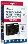 Clean Office 2er-Pack Feinstaubfilter Carbon 15x5x12 cm schwarz