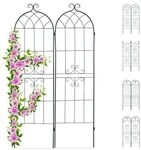relaxdays 2er-Set Rankgitter 180 cm dunkelgr&uuml;n gr&uuml;n