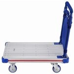Luxor Plattformwagen klappbar 70,5 x 44 cm 200 kg Tragkraft blau, 90x70.5 cm