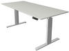 Höhenverstellbarer Steh-Sitz-Tisch (elektrisch) »Move 3« 180 cm grau, Kerkmann,