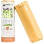 pandoo K&uuml;chenrolle waschbar &raquo;Bambust&uuml;cher&laquo; 20 Blatt wei&szlig;, 27.5 cm