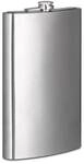 relaxdays XXL Flachmann aus Edelstahl 1,8 l silber