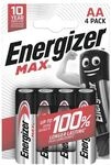 Energizer 4er-Pack Batterien &raquo;Max Alkaline&laquo; Mignon / AA / LR06