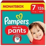 Pampers Windelhosen &raquo;Monatsbox baby-dry&trade; pants&laquo; Gr.7 (17+ kg) 126 St&uuml;ck