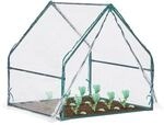 relaxdays Folienfr&uuml;hbeet PVC mit T&uuml;r