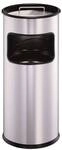 Durable Stand-Papierkorb mit Ascher silber, 62 cm