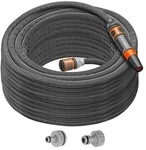 GARDENA Textilschlauch Gartenschlauch Liano Life 25m SET (Komplett-Set mit Spritze)