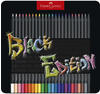 24er-Pack Buntstifte »Black Edition« Metalletui schwarz, Faber-Castell