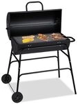 relaxdays Holzkohlegrill mit Deckel