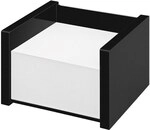 Wedo Zettelbox &raquo;Black Office&laquo; inkl. 500 Notizen schwarz, 10x7.5x10.9 cm