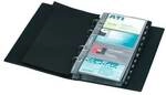 Durable Visitenkartenmappe mit Ringmechanik &raquo;Visifix&laquo; grau, 14.5x25.5 cm