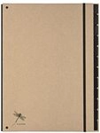 Pagna Pultordner &raquo;Pur&laquo; 12 F&auml;cher braun, 26.5x34 cm