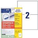 Avery Zweckform Universal-Etiketten DIN A5 permanent wei&szlig; 210x148 mm 130 St&uuml;ck 6604