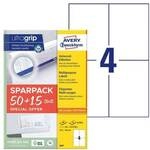 Avery Zweckform Universaletiketten DIN A6 permanent wei&szlig; 105x148 mm 260 St&uuml;ck