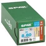 SPAX Universalschrauben T40 Senkkopf Edelstahl A2 8 x 80 mm 50 St&uuml;ck silber
